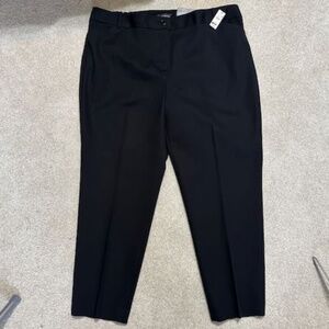 Talbots Hampshire Ankle Black Dress Pants Straight Leg Size 20W NEW WITH TAGS